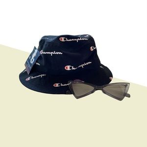 New Champion Bucket Hat with Stylish Sunglasses